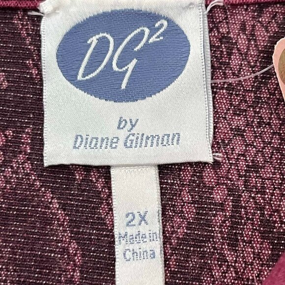 DG2 by Diane Gilman Women's Denim Jacket Reversible size 2X - Picture 10 of 11